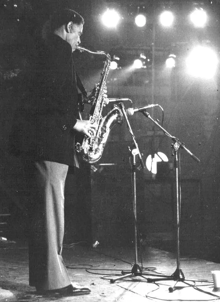 On stage in Amsterdam, about 1980. Albert Kok